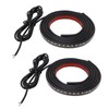 2pcs Running Board LED Lights 800LM White Amber 12V to