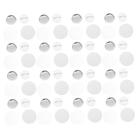 Operitacx 1 Set Decorative DIY Pin Badge Kit of Round Blanks with Tinplate Cover and Plastic Base for Team Building Events Craft Projects and Souvenirs