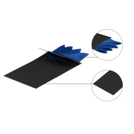 Allegra K Men's Pre-Folded Pocket Squares on Card Solid Triangles Suit Handkerchief One Size Royal Blue