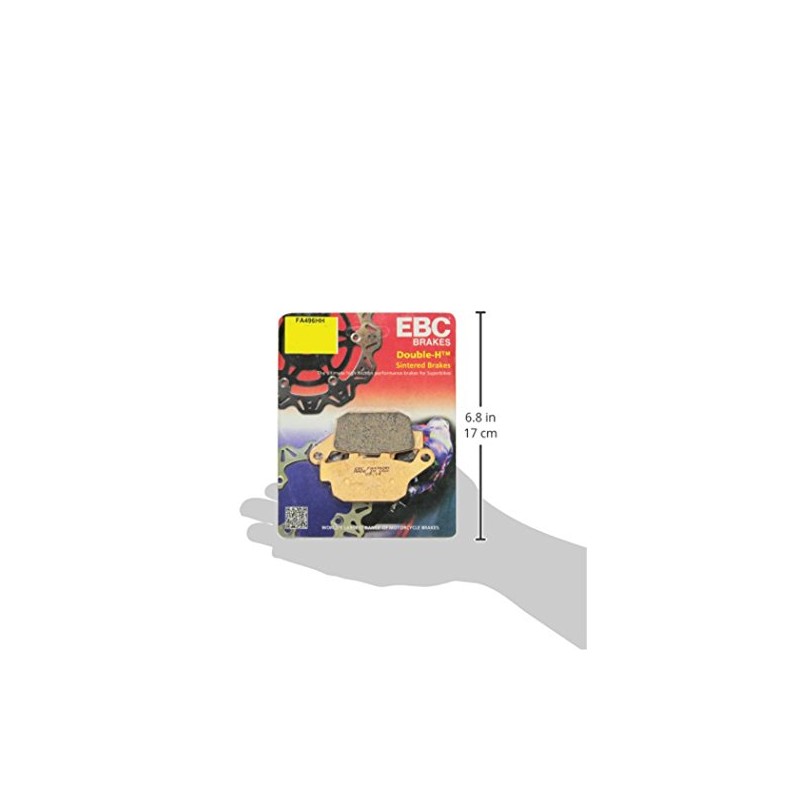 EBC Brakes FA496HH Pastillas de Freno de Disco Semimetálicas, Negro,