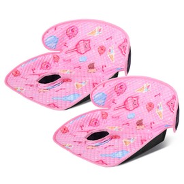 Babenest Car Seat Potty Protector Cover -Waterproof Carseat Training Liner for Baby &Toddler Shower Gift, Dry Piddle Pee Pad with Fun Designs for Strollers & Infant Car Seats (2pcs Pink)
