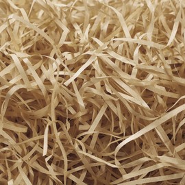 PINENUTS Crinkle Paper Filler for Gift Boxes Baskets Filler Paper Shred 7oz Crinkle Cut Paper for Christmas Wedding Birthday (Kraft paper color)