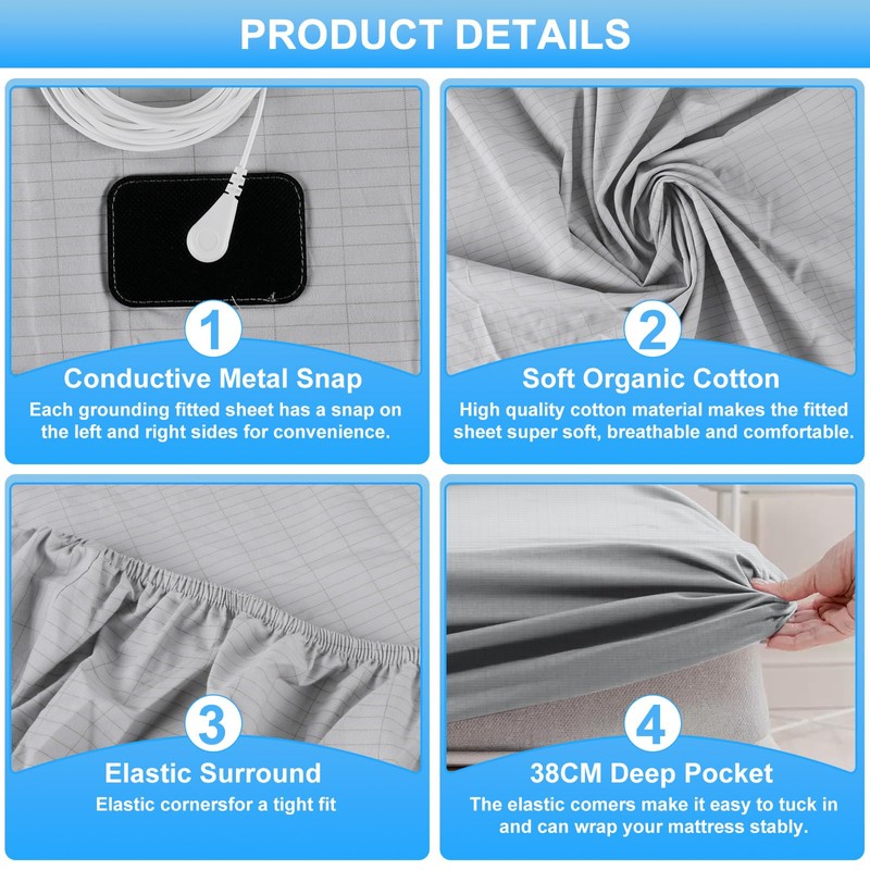 WingFly Grounding Fitted Sheets 180 x 200 cm Grounding Sheet