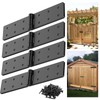 Mdkave Heavy Duty Gate Hinges,270° Solid Double Layer Folding Butt