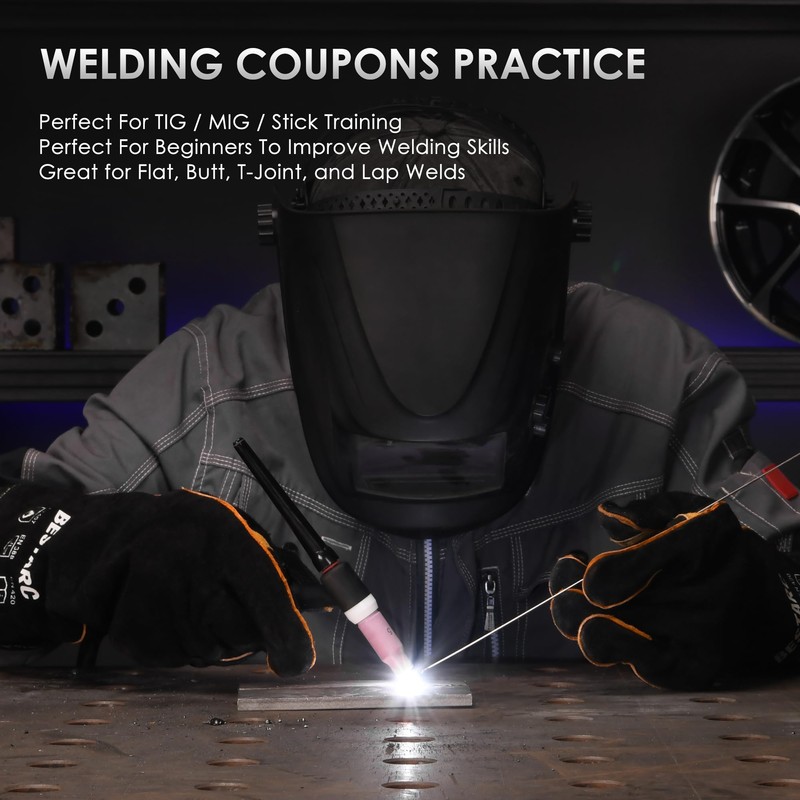 bestarc Welding Coupons, 2×4" Mild Steel Welding Kit, 11 Gauge