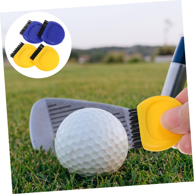 Kisangel 12pcs Golf Brush Soft Bristles for Cleaning Lightweight and