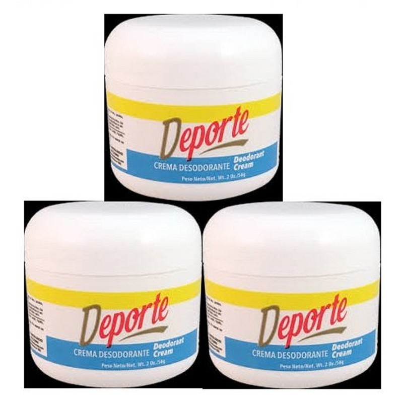 Deporte Crema Desodorante 2oz 3 Piezas