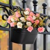 5 Pcs Iron Hanging Flower Pots 11 Inch Hanging Planters