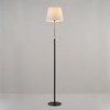 Globe Electric 61000051 60" Floor Lamp, Matte Black, Brass Accents,