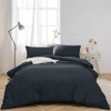 MOONLIGHT20015 Single Duvet Cover - Charcoal Solid Soft Single Bedding