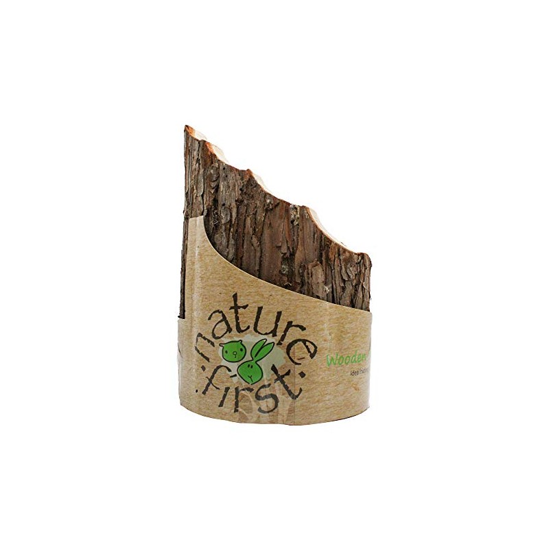 happypet Nature First Large, Wooden Hideaway for Small Animals, Brown
