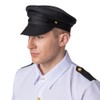 Wicked Costumes Adult Unisex Black Chauffeur Driver Cap Fancy Dress