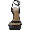 Vince Camuto womens Saprenda Ankle Strap Heeled Sandal, Black, 7.5