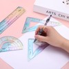sourcing map 3pcs Flexible Plastic Ruler Set 15/20/30cm Metric Straight