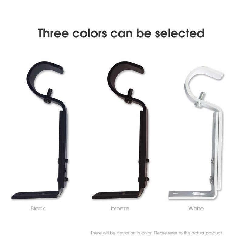 Curtain Rod Brackets Heavy Duty Drapery Hardware Adjustable Rod Holders