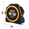 32FT Self Locking Tape Measure with 1/8 Fractional Inch/Metric Graduation
