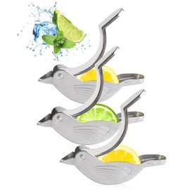 HyzaPhix 2pcs Lemon Juicer, Manual Lemon Squeezer Portable Lime Juicer, Bird Shape Hand Press Juicer for Orange Lemon Lime Pomegranate (3pcs)