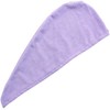 Toalla Microfibra Gorro para Secar El Cabello 70g Morado Fácil