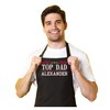 PLACE4PRINT Personalized Dad Apron, Adjustable Neck, Custom Embroidered Design, add