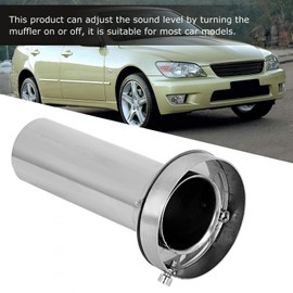 Car Silencer, Exhaust Silencer Car Muffler Removable Silencer muffler silencer Car Adjustable Removable Round Head Exhaust Muffler Silencer Car Modification(4.5in)