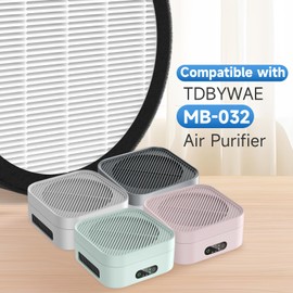 MB-032 Replacement Filter Compatible with TDBYWAE MB-032 Air Purifier, 3-in-1 High-Efficiency Air Filter, 4 Pack