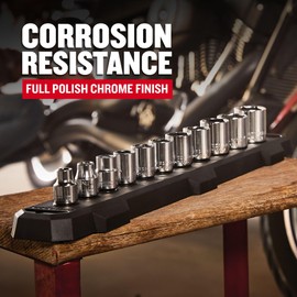 CRAFTSMAN Shallow Socket, Metric, 1/4-Inch Drive, 10mm, 6-Point (CMMT43508)