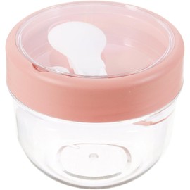 Taza Para Avena Nocturna Frasco Con Tapa y Cuchara Recipiente Portátil Para Yogurt y Más