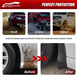 SPEEDWOW 2015-2020 F-150 Mud Flaps Splash Guards Tire Protector No Need to Drill Holes(Set of 4)