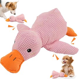 YeahBoom Anti-Stress Duck Dog, Dog Toy Duck, Squeaky Toy, Dog Cuddly Toy, Indestructible Cuddly Toy for Dogs, Dog Toys for Small, Medium, Large Dogs