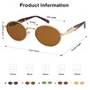 SOJOS Retro Oval Sunglasses for Women Men Trendy Sun Glasses
