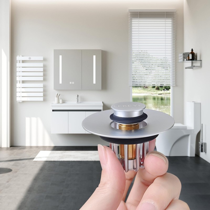 LEKEYE Bathroom Sink Stopper | Shower Drain Hair Catcher |