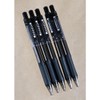 Retractable Ballpoint Pen, Black, 0.03 inches (0.7 mm), Pack of