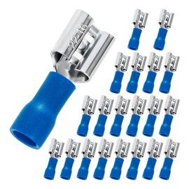 Sknrlko 1/4" Female Spade Connectors Insulated Spade Wire Connector Combo Kit Female Electrical Crimp Terminals, 22-16 AWG