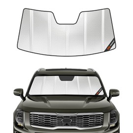 Pigenius Windshield Sun Shade for 2020-2024 Kia Telluride. Front Window Sunshade with Storage Bag