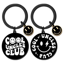 Celaqiu Best Uncle Ever Gifts Uncles Gifts from Niece Nephew Cool Uncles Gift for Him Christmas Fathers Day Gift for Him Cool Uncle Club Keychain