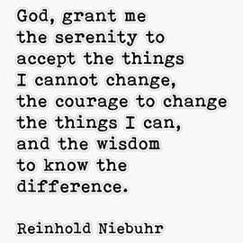Serenity Prayer, Motivational Quote, Inspirational Quote, Bumper Sticker Vinyl Decal 5"