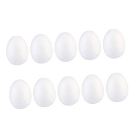 SHINEOFI 50pcs Solid Foam Easter Eggs White DIY Craft Eggs for Festival Painting and Decoration for Easter Crafts Party Favors and Holiday Decor