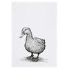 Tea Towel White Duck Grey