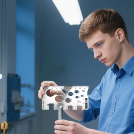 Bolt Thread Checker | Screw Measuring Tool - Professional Precise Gauge Checker Tool for Nut Bit Thread Screw Measurement