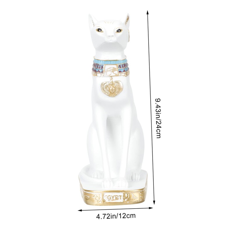 BIUDECO Lifelike Cat Figurine Small Decorative Cat Decor for Learning
