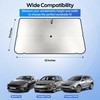 EcoNour Windshield Umbrella Sun Shade for Car | Foldable Car