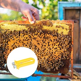 ibasenice Tensor De Alambre para Marco De Abeja 2 En 1 Herramienta Crimpadora De Apicultura con Mango De Plástico para Ajustar Y Tensar Alambre del Marco En Colmena