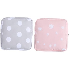Baluue 2piezas Bolsa De Almacenamiento De Toallas Sanitarias Ligera Para Exteriores y Para Mujeres y Niñas