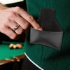 TRHDFW Snooker Chalk Holder, Billiards Cue Chalk Holder, Black PU