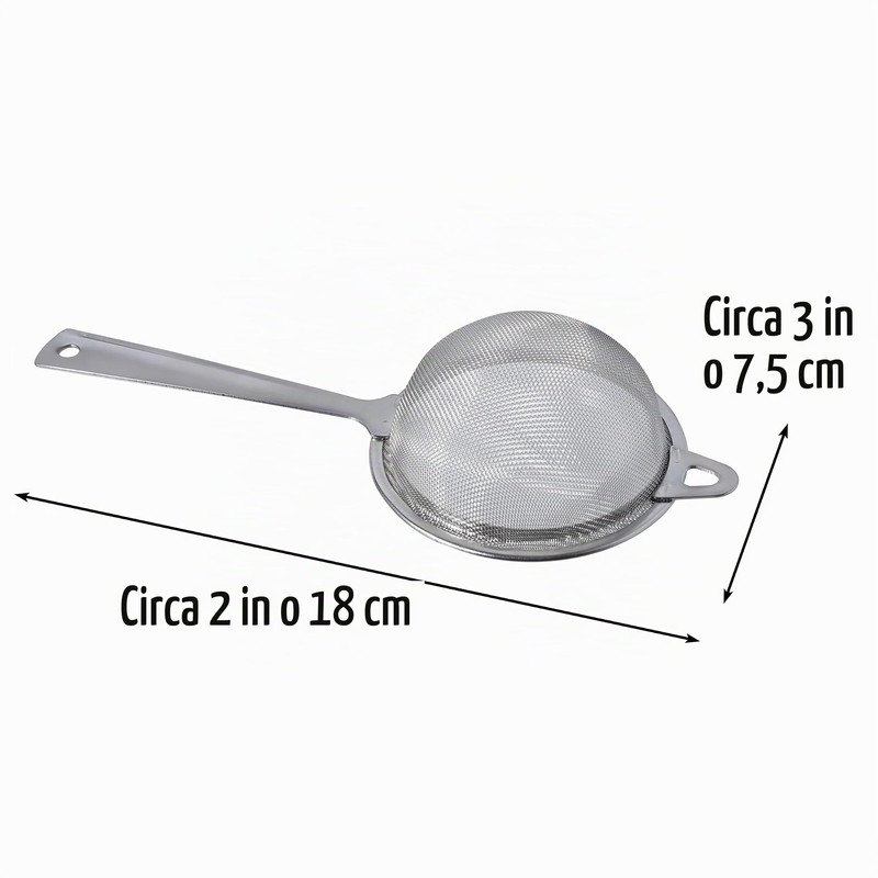 Setaccio per tè Matcha, maglia molto fine, in acciaio inox,