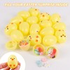 LOMIMOS 48 Pcs Easter Chick Plastic Eggs, 2.36” Yellow Fillable