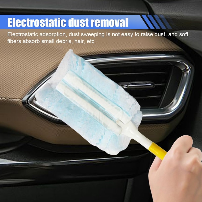 YoRise Duster Refills, Microfiber Cleaning Tools with 1 Handle, Heavy