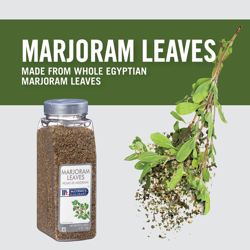 McCormick Culinary Marjoram Leaves, 4 oz - One 4 Ounce