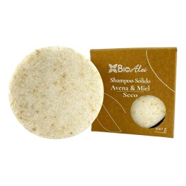 Shampoo Sólido Artesanal Avena & Miel - Natural Bioalei 100g