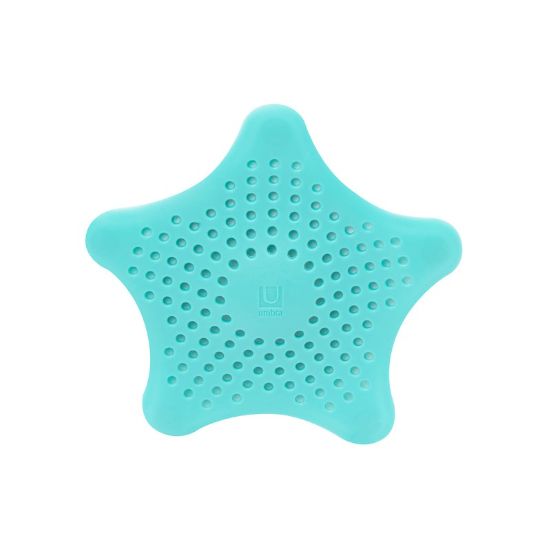 Umbra 023014-276 Starfish Hair Catcher, Tub Drain Hair Catcher, Surf